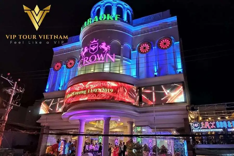 Front of Crown Karaoke in Nha Trang - VipTourVietnam