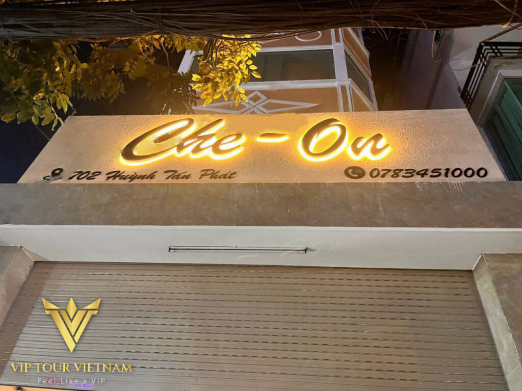 Cheon Spa exterior signboard at 702 Huynh Tan Phat District 7 - luxury massage for men in Ho Chi Minh