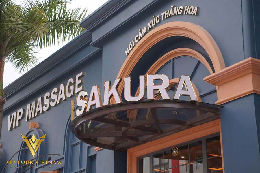 The NEW SAKURA sign is easy to spot from Bach Dang.