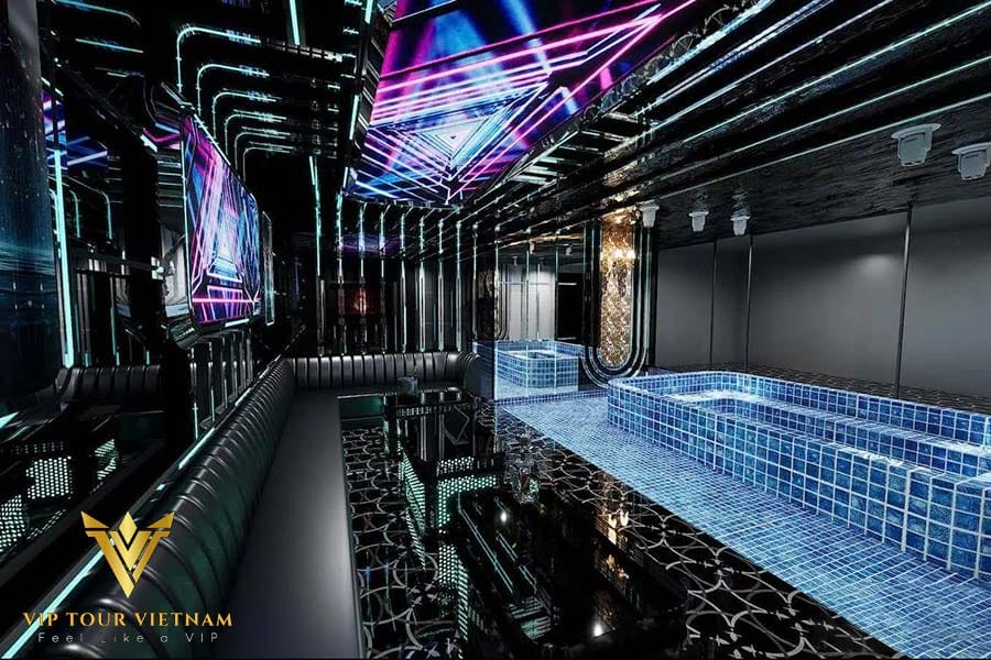Futuristic entertainment room—where your night doesn’t end after massage.