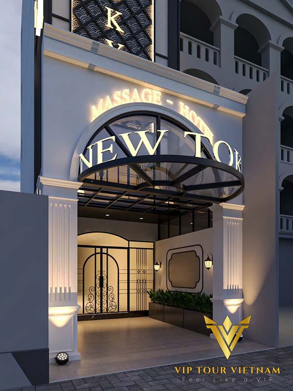 Luxurious exterior of New Tokyo Massage Hotel Vung Tau, perfect for nuru massage Vung Tau seekers