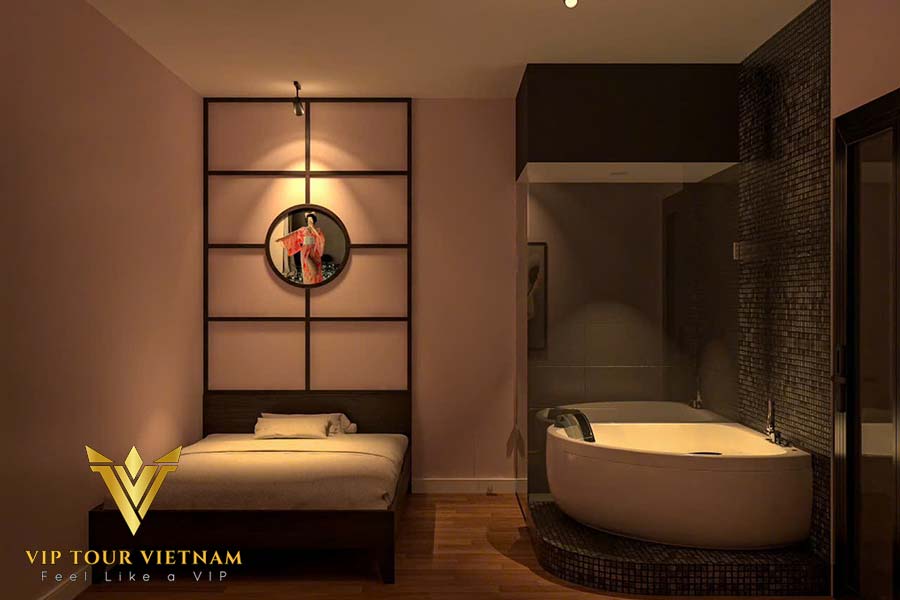 Modern massage room at New Tokyo Massage, ideal for lingam massage Vung Tau